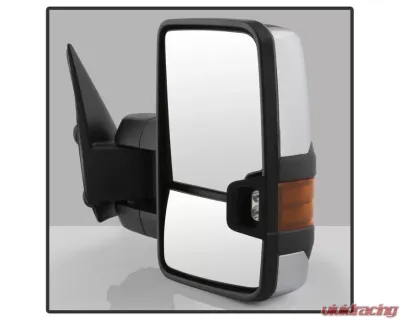 Xtune G3 LED Signal Telescoping Mirror Chrome Cover Set Chevrolet Silverado 1999-2006 - MIR-CS03S-G3C-MA-AM-SET