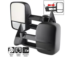 Xtune Left and Right Manual Extendable Manual Adjust Mirror Chevrolet | GMC 1999-2007