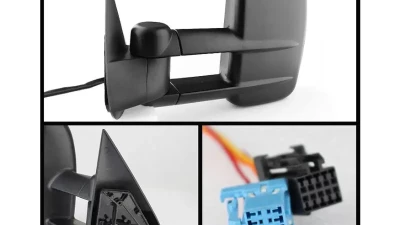 Xtune Left Driver Side Manual Extendable Power Heated Adjust Mirror Chevrolet | GMC 2003-2007                                     - MIR-CSIL03-PW-L - Image 2