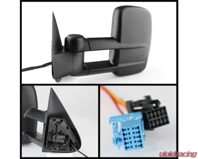 Xtune Left Driver Side Manual Extendable Power Heated Adjust Mirror Chevrolet | GMC 2003-2007 - MIR-CSIL03-PW-L