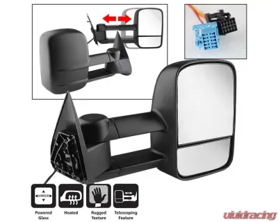 Xtune Right Passenger Side Manual Extendable Power Heated Adjust Mirror Chevrolet | GMC 2003-2007 - MIR-CSIL03-PW-R