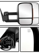 Xtune Right Passenger Side Manual Extendable Power Heated Adjust Mirror with LED Signal Amber Chevrolet | GMC 2003-2007                                     - MIR-CSIL03S-PW-AM-R - Image 2