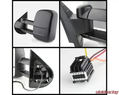 Xtune Left Driver Side Manual Extendable Power Heated Adjust Mirror Chevrolet | GMC 2007-2013 - MIR-CSIL07-PW-L