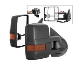 Xtune G2 Power Heated Amber LED Signal Telescoping Mirror Set Chevrolet Silverado 2007-2013