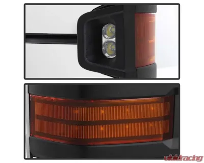 Xtune G2 Power Heated Amber LED Signal Telescoping Mirror Set Chevrolet Silverado 2007-2013 - MIR-CSIL07S-G2-PWH-AM-SET