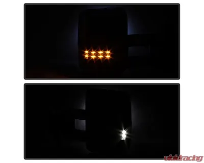 Xtune G2 Power Heated Amber LED Signal Telescoping Mirror Set Chevrolet Silverado 2007-2013 - MIR-CSIL07S-G2-PWH-AM-SET