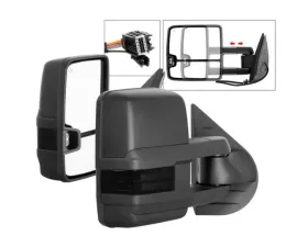 Xtune G2 Power Heated Smoke LED Signal Telescoping Mirror Set Chevrolet Silverado 2007-2013