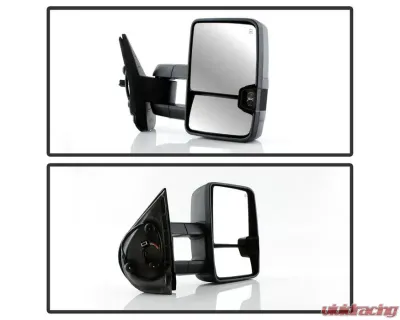 Xtune G2 Power Heated Smoke LED Signal Telescoping Mirror Set Chevrolet Silverado 2007-2013 - MIR-CSIL07S-G2-PWH-SM-SET