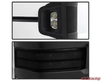 Xtune G2 Power Heated Smoke LED Signal Telescoping Mirror Set Chevrolet Silverado 2007-2013 - MIR-CSIL07S-G2-PWH-SM-SET