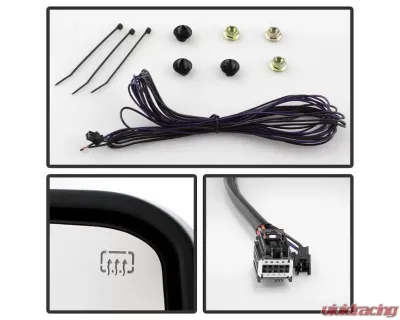 Xtune G2 Power Heated Smoke LED Signal Telescoping Mirror Set Chevrolet Silverado 2007-2013 - MIR-CSIL07S-G2-PWH-SM-SET