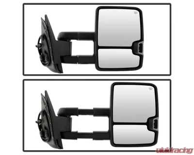 Xtune G2 Power Heated Smoke LED Signal Telescoping Mirror Set Chevrolet Silverado 2007-2013 - MIR-CSIL07S-G2-PWH-SM-SET