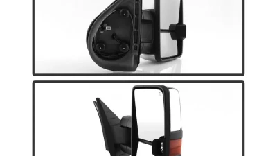 Xtune G3 Power Heated Amber LED Signal Telescoping Mirror Chrome Cover Set Chevrolet Silverado 2007-2013                                     - MIR-CSIL07S-G3C-PWH-AM-SET - Image 2