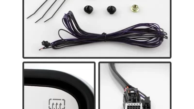 Xtune G3 Power Heated Amber LED Signal Telescoping Mirror Chrome Cover Set Chevrolet Silverado 2007-2013                                     - MIR-CSIL07S-G3C-PWH-AM-SET - Image 4