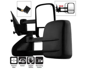Xtune Power Heated Telescoping Mirror Set Chevrolet Silverado 2014-2015