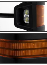 Xtune G2 Power Heated Amber LED Signal Telescoping Mirror Set Chevrolet Silverado 2014-2016                                     - MIR-CSIL14S-G2-PWH-AM-SET - Image 3