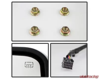 Xtune G2 Power Heated Amber LED Signal Telescoping Mirror Set Chevrolet Silverado 2014-2016 - MIR-CSIL14S-G2-PWH-AM-SET