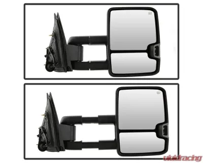 Xtune G2 Power Heated Amber LED Signal Telescoping Mirror Set Chevrolet Silverado 2014-2016 - MIR-CSIL14S-G2-PWH-AM-SET