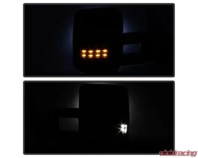Xtune G2 Power Heated Smoke LED Signal Telescoping Mirror Set Chevrolet Silverado 2014-2016 - MIR-CSIL14S-G2-PWH-SM-SET