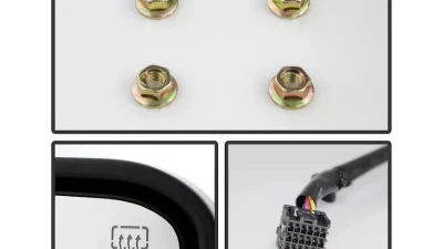 Xtune G3 Power Heated Amber LED Signal Telescoping Mirror Chrome Cover Set Chevrolet Silverado 2014-2016                                     - MIR-CSIL14S-G3C-PWH-AM-SET - Image 4