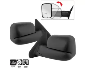 Xtune Left and Right Manual Extendable Manual Adjust Mirror Dodge Ram 1500 | 2500 | 3500 2002-2009