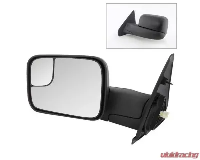Xtune Left Driver Side Manual Extendable Power Heated Adjust Mirror Dodge Ram 1500 | 2500 | 3500 2002-2009 - MIR-DRAM02-PW-L
