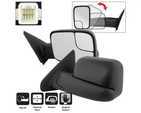 Xtune Left and Right Manual Extendable Power Heated Adjust Mirror Dodge Ram 1500 | 2500 | 3500 2002-2009