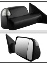 Xtune G2 Manual Extendable Manual Heated Adjust Mirror Set Dodge Ram 1500 | 2500 | 3500 2002-2009                                     - MIR-DRAM02S-G2-MA-SET - Image 3