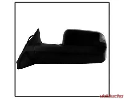 Xtune Left Driver Side Manual Extendable Power Heated Adjust Mirror with LED Signal Black Housing Dodge Ram | Ram 2009-2012 - MIR-DRAM09S-PWH-L