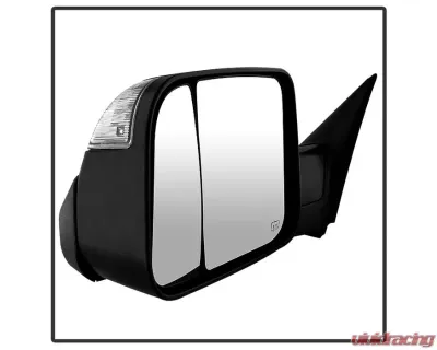 Xtune Left Driver Side Manual Extendable Power Heated Adjust Mirror with LED Signal Black Housing Dodge Ram | Ram 2009-2012 - MIR-DRAM09S-PWH-L