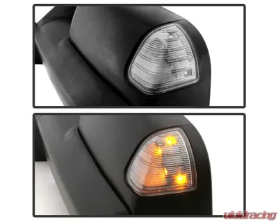 Xtune Left Driver Side Manual Extendable Power Heated Adjust Mirror with LED Signal Black Housing Dodge Ram | Ram 2009-2012 - MIR-DRAM09S-PWH-L