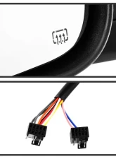 Xtune Left Driver Side Manual Extendable Power Heated Adjust Mirror with LED Signal Black Housing Dodge Ram | Ram 2009-2012                                     - MIR-DRAM09S-PWH-L - Image 8