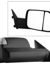 Xtune Right Passenger Side Manual Extendable Power Heated Adjust Mirror with LED Signal Black Housing Dodge Ram | Ram 2009-2012                                     - MIR-DRAM09S-PWH-R - Image 11