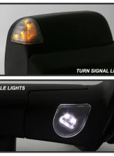 Xtune Right Passenger Side Manual Extendable Power Heated Adjust Mirror with LED Signal Black Housing Dodge Ram | Ram 2009-2012                                     - MIR-DRAM09S-PWH-R - Image 11
