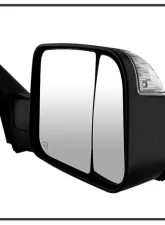 Xtune Right Passenger Side Manual Extendable Power Heated Adjust Mirror with LED Signal Black Housing Dodge Ram | Ram 2009-2012                                     - MIR-DRAM09S-PWH-R - Image 4