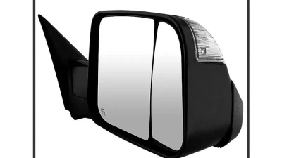 Xtune Right Passenger Side Manual Extendable Power Heated Adjust Mirror with LED Signal Black Housing Dodge Ram | Ram 2009-2012                                     - MIR-DRAM09S-PWH-R - Image 4