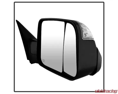 Xtune Right Passenger Side Manual Extendable Power Heated Adjust Mirror with LED Signal Black Housing Dodge Ram | Ram 2009-2012 - MIR-DRAM09S-PWH-R