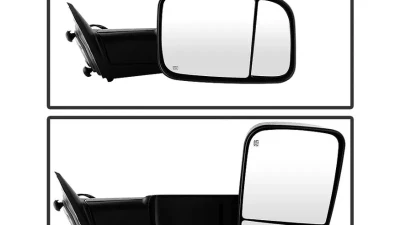 Xtune Right Passenger Side Manual Extendable Power Heated Adjust Mirror with LED Signal Black Housing Dodge Ram | Ram 2009-2012                                     - MIR-DRAM09S-PWH-R - Image 5