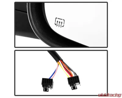 Xtune Right Passenger Side Manual Extendable Power Heated Adjust Mirror with LED Signal Black Housing Dodge Ram | Ram 2009-2012 - MIR-DRAM09S-PWH-R