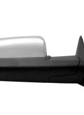Xtune Right Passenger Side Manual Extendable Power Heated Adjust Mirror with LED Signal Chrome Housing Dodge Ram | Ram 2009-2012                                     - MIR-DRAM10-PW-R - Image 3