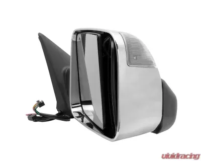 Xtune Right Passenger Side Manual Extendable Power Heated Adjust Mirror with LED Signal Chrome Housing Dodge Ram | Ram 2009-2012 - MIR-DRAM10-PW-R