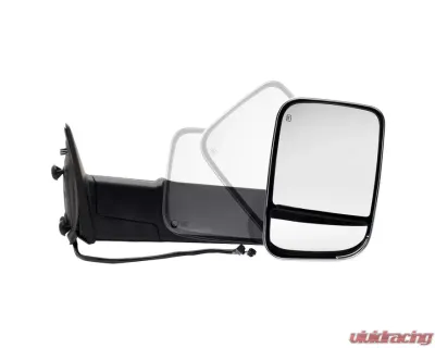Xtune Right Passenger Side Manual Extendable Power Heated Adjust Mirror with LED Signal Chrome Housing Dodge Ram | Ram 2009-2012 - MIR-DRAM10-PW-R