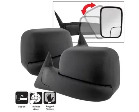 Xtune Left and Right Manual Extendable Manual Adjust Mirror Dodge Ram 1500 | 2500 | 3500 1994-2002