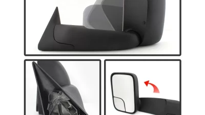 Xtune Left Driver Side Manual Extendable Power Adjust Mirror Dodge Ram 1500 | 2500 | 3500 1994-1997                                     - MIR-DRAM94-PW-L - Image 2