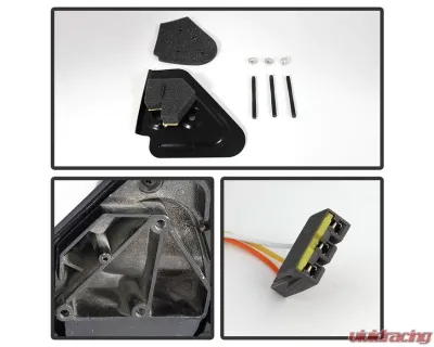 Xtune Right Passenger Side Manual Extendable Power Adjust Mirror Dodge Ram 1500 | 2500 | 3500 1994-1997 - MIR-DRAM94-PW-R