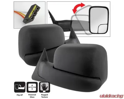 Xtune Left and Right Manual Extendable Power Adjust Mirror Dodge Ram 1500 | 2500 | 3500 1994-1997 - MIR-DRAM94-PW-SET