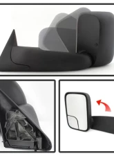 Xtune Left Driver Side Manual Extendable Power Heated Adjust Mirror Dodge Ram 1500 | 2500 | 3500 1998-2002                                     - MIR-DRAM98-PW-L - Image 2