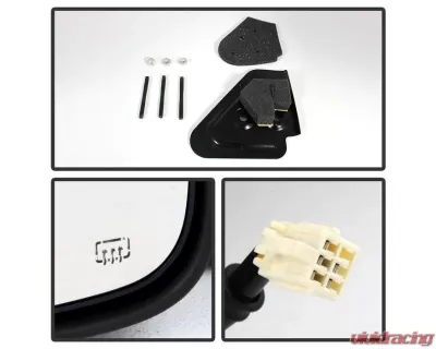 Xtune Left Driver Side Manual Extendable Power Heated Adjust Mirror Dodge Ram 1500 | 2500 | 3500 1998-2002 - MIR-DRAM98-PW-L