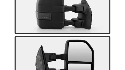 Xtune G4 Manual Smoke Sequential LED Signal Telescoping Mirrors Set Ford Superduty 2008-2015                                     - MIR-FDSD08S-G4-MA-RSM-SET - Image 3