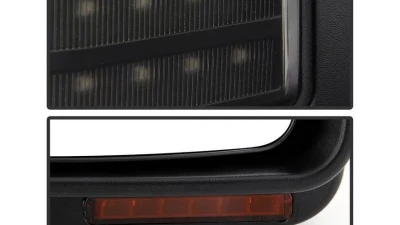 Xtune G4 Manual Smoke Sequential LED Signal Telescoping Mirrors Set Ford Superduty 2008-2015                                     - MIR-FDSD08S-G4-MA-RSM-SET - Image 4