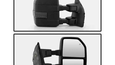 Xtune G4 Power Heated Adjust Mirror Sequential LED Signal Smoke Set Ford Superduty 2008-2015                                     - MIR-FDSD08S-G4-PW-RSM-SET - Image 3